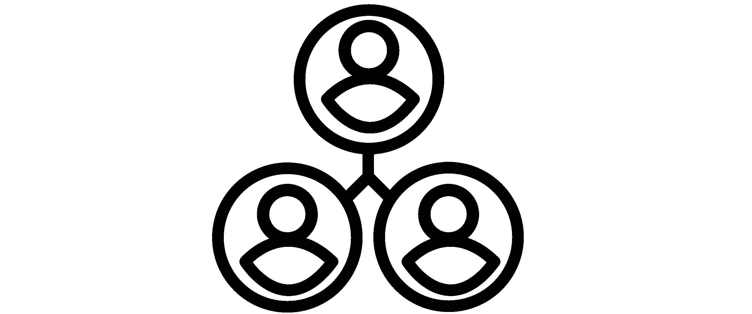 Symbol für Teamarbeit und vernetzte Zusammenarbeit